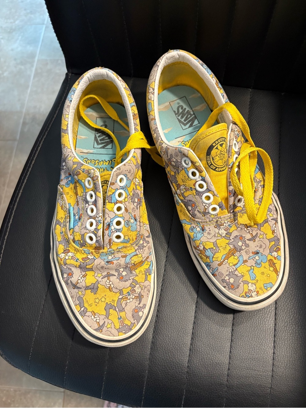 Vans the Simpson Multi Cartoon Canvas Sneakers